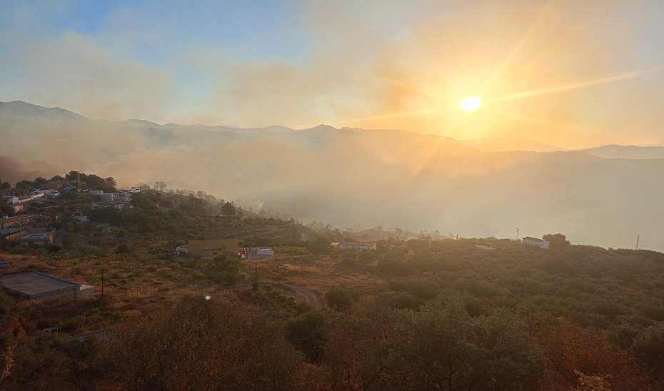 Incendio forestal de Almuñécar.